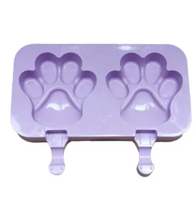 New Silicone Ice Cream Mold Popsicle Molds Ice Cube Tray DIY Homemade Cartoon Ice Cream Popsicle Ice Pop Maker Mould With Stick photo-2