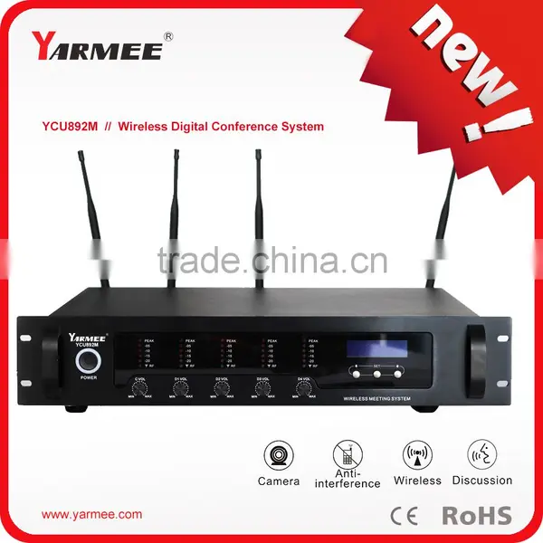 Yarmee YCU892 High Quality Professional Wireless Microphone With Stand photo-5