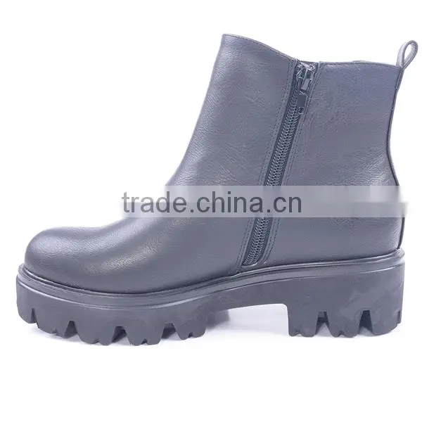 High Platform Elastic Band Workman Lightweight Security Safety Garden Zipper up Boots photo-4