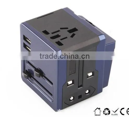 World Travel Adapter With Dual USB Charging Ports photo-5