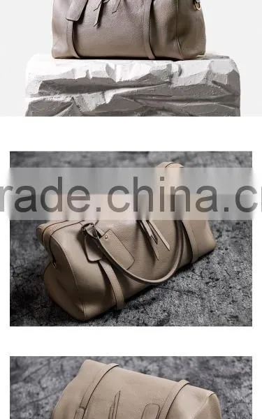 Morden Nature Style Class Designer Genuine Leather Men Large Capacity Handbag Travel Shoulder Bag Duffle Bag photo-6