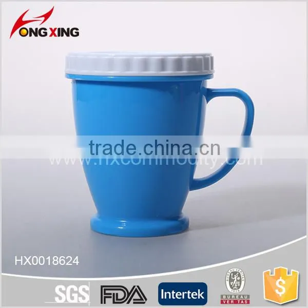 300ML PP PLASTIC MUG WITH LID FOR OFFICE photo-2