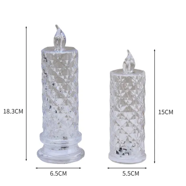 LED Rose Halo Candle Light Romantic Night Light Creative Luminous Electronic Candle Night Light photo-4