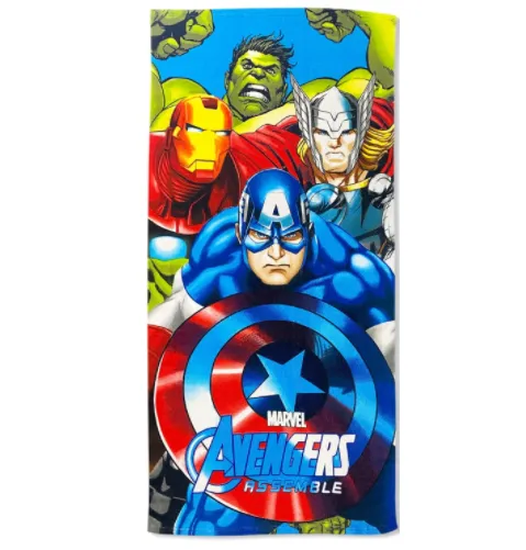 Avenger Hulk, Captain America, Thor, Ironman Beach Towel Falcon Blue Hooded Poncho
