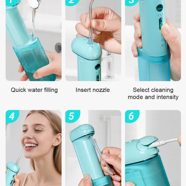 Infly P12 Black/White Water Flosser Dental Irrigator photo-5