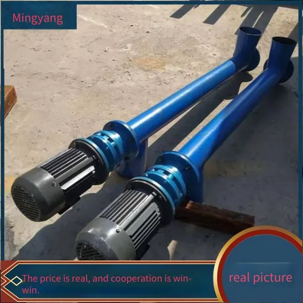 Buckwheat Electric Screw Elevator, Auger Concrete Feeding Machine Equipment, Φ219 Pulverized Coal Circular Pipe Conveyor photo-2