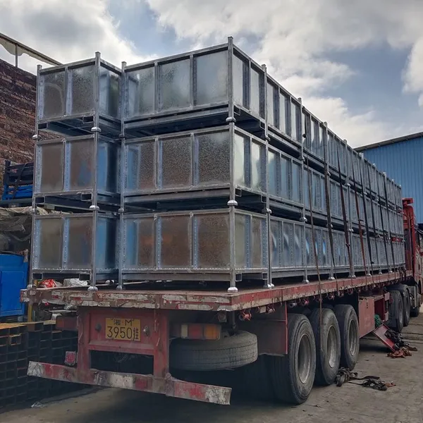 Large Iron Frame Metal Parts Storage Workshop Box Turnover Box for Iron Scrap photo-2
