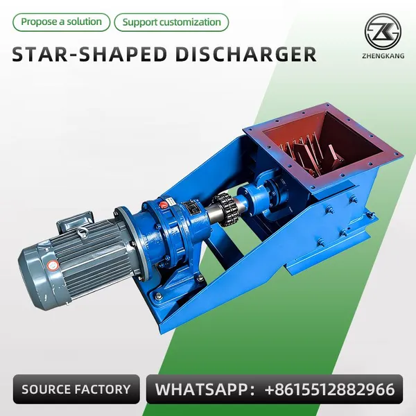 High Quality YJD Star-shaped Unloader Rotary Airlock Valve Industrial Dust Collector Discharge Rotary Feeder For Powder Granule photo-4