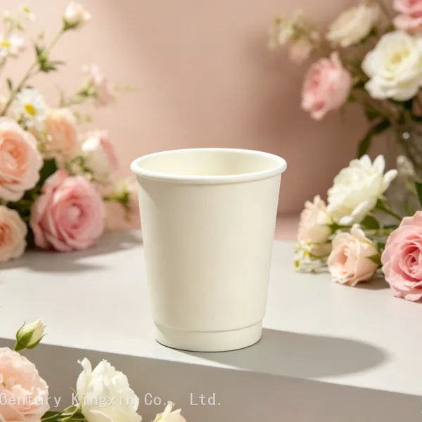 Single Double Wall Coffee Cup for Hot Drink Disposable Paper Cups photo-2