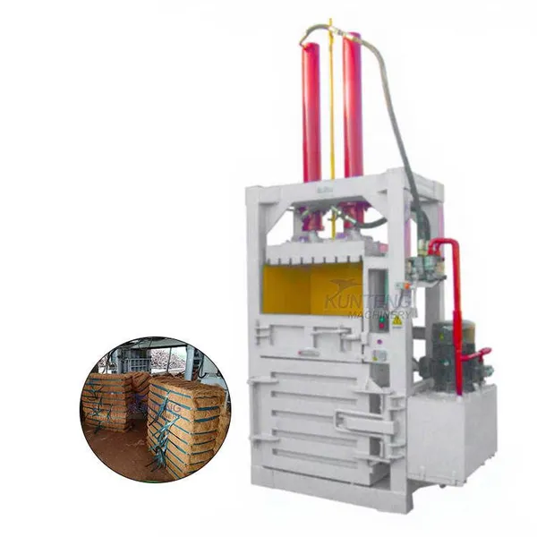 Industrial Automatic Palm Fiber Hydraulic Baler Machine Coir EFB Fiber Briquette Pressing Compactor Line EPC