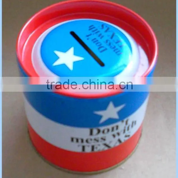 Cute Metal Tin Coin Bank With Key and Lock for Kids photo-5