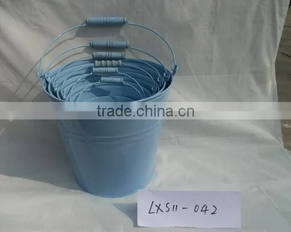 Blue Bucket With One Handle photo-3