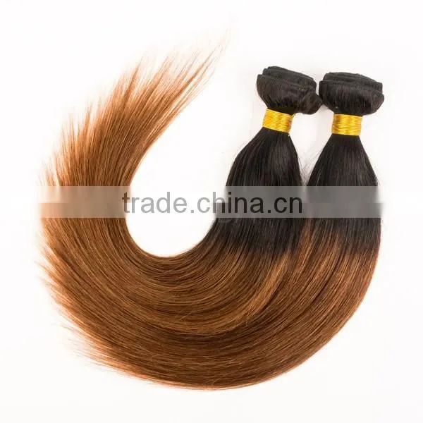 Qingdao Hot Sale Ombre Bundles 100% Remy Human Hair Extension Sew in Human Hair Weave Ombre Hair Brazilian Ombre Weave Hair photo-4