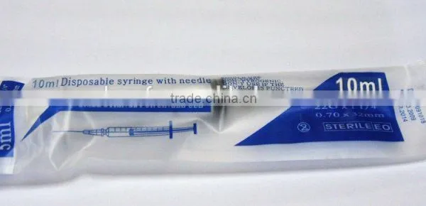 1cc/ml Luer Slip Disposable Syringe With Needle CE ISO photo-3