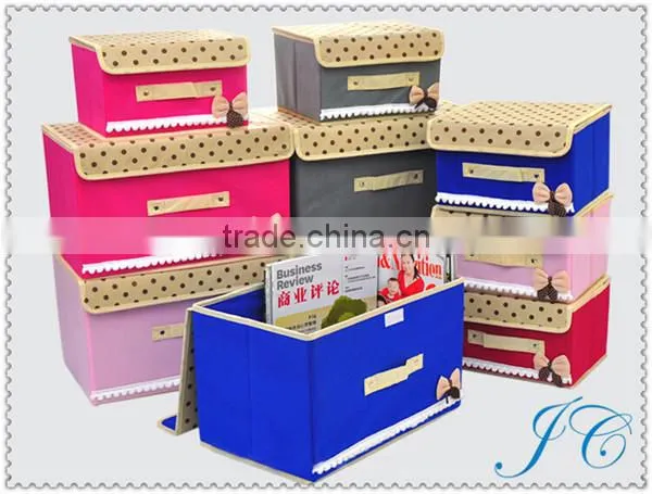 Best Sale Fabric Folding Non - Woven Cloth Storage Box With High Quality photo-2