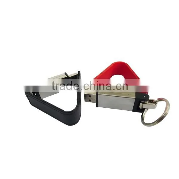 2gb Usb Flash Drive Gift Box Pendrive Leather photo-3
