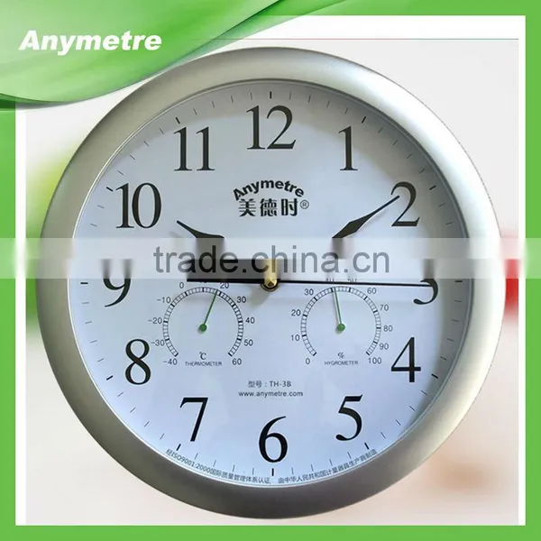 Hot Sale Wall Clock With Thermometer & Hygrometer Function