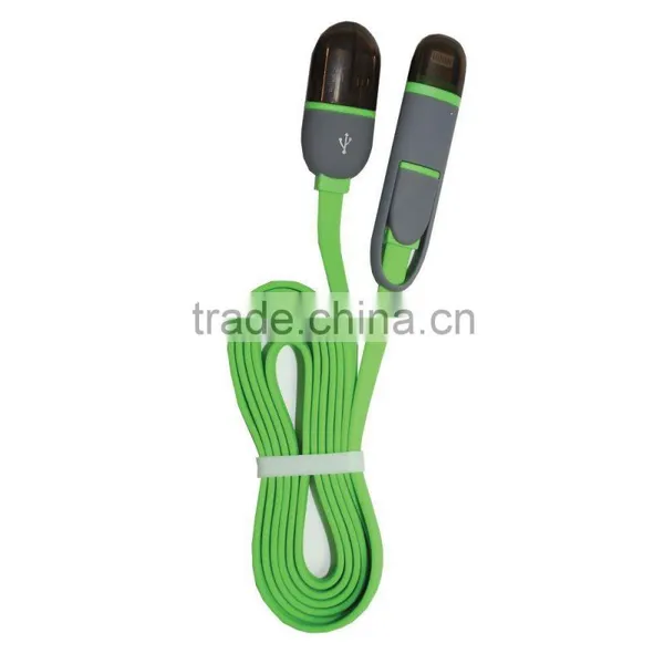 Good Looking Usb Multi 2 in 1 Charger Data Cable ,2 in 1 Usb Cable for Cell Phone photo-5