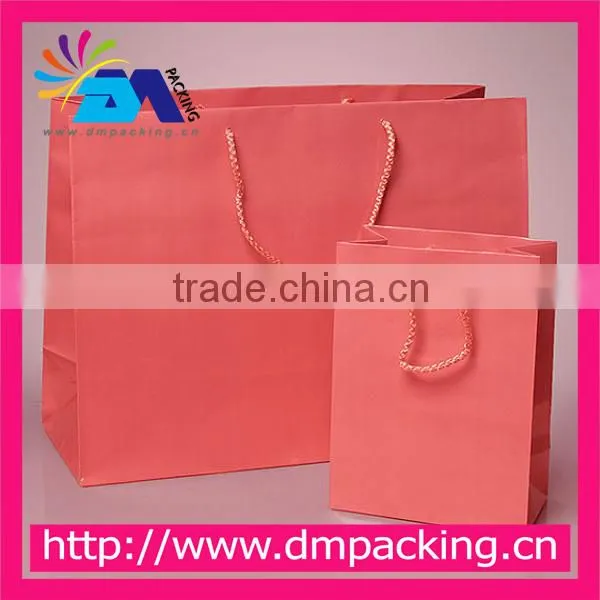 Kraft Orange Paper Bag With PP Cotton Rope photo-2
