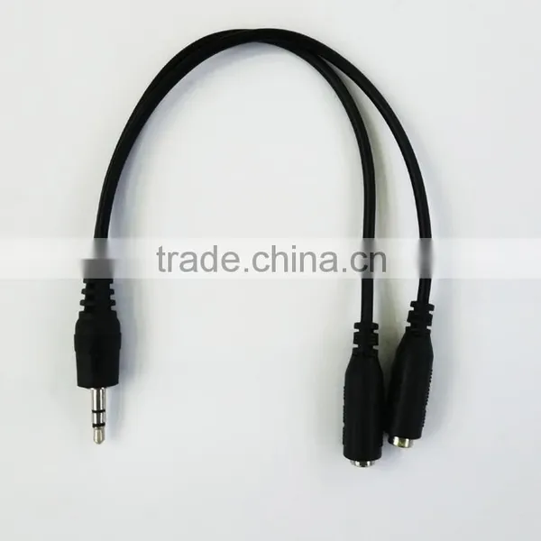 Factory Price Audio 1 Male to 2 Female RCA Spliter for Mobilephone/computer/game Player photo-4