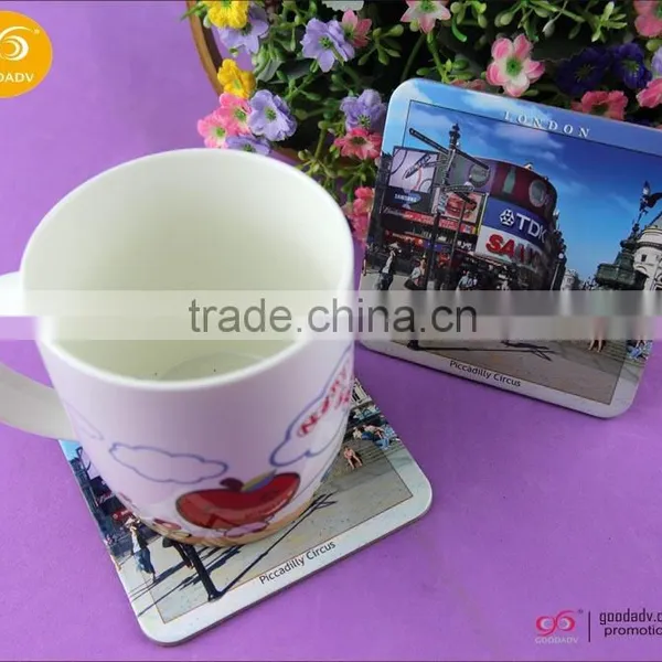 Gift Set Promotional OEM Designed Custom Blank Beer MDF Cork Coaster photo-2