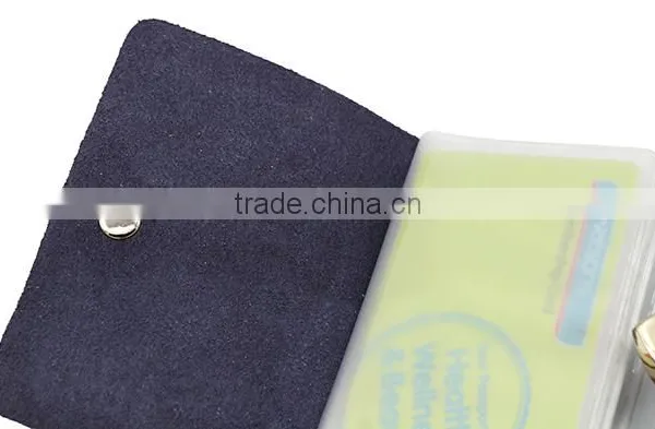 High Quality PU Holder Transparent Inner Sheeve PVC Card Holder photo-3