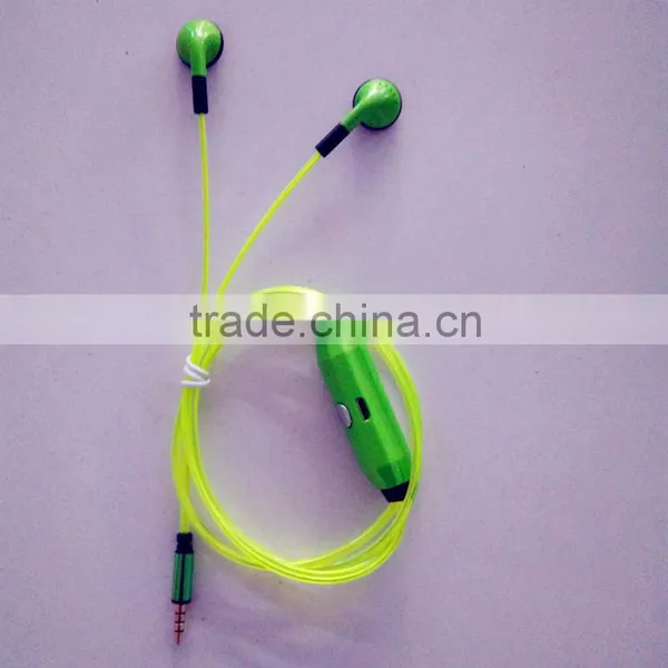 2015 Newst Promotion Gift Shining LED Earphone,LED Audio Cable photo-4