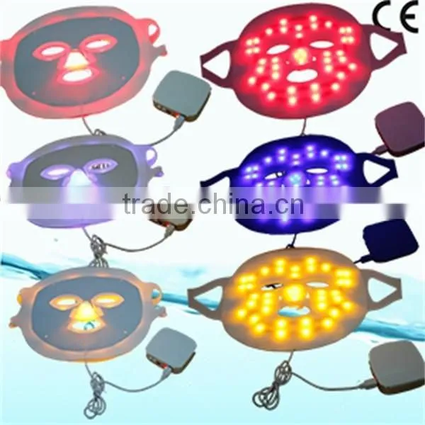 3 Colors Blue Yellow Red LED Light Facial Mask Pack for Skin Rejuvenation photo-5