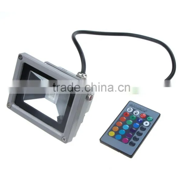 10W RGB LED Flood Light Waterproof Landscape Lamp 16 Different Colors Floodlights AC 110-240V Smooth/Flash/Fade/On/Off Modes photo-3