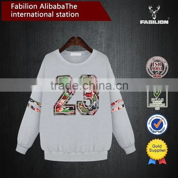 With SGS Certification Brand Winter New Style Number Embroidered Long Sleeved Woman Wear photo-3