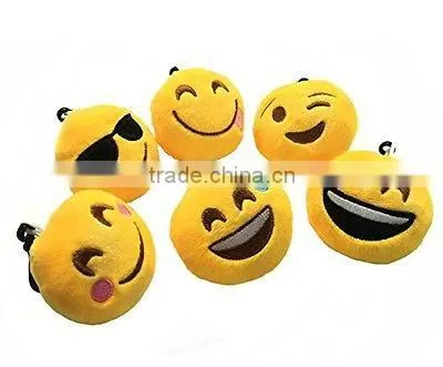 SUNYOU 6cm Mini Emoji Keychain Plush Toy Bag Accessory photo-5