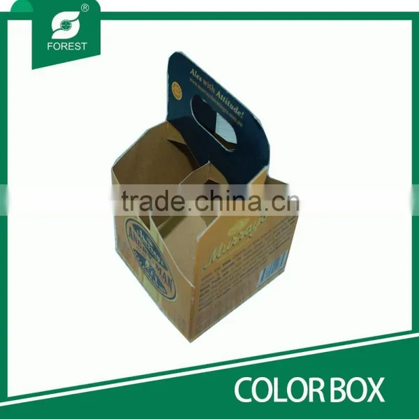 BEVERAGE INDUSTRY HIGH QUALITY KRAFT PAPER COLOR BOXES FOR 4 PACKING BOTTLE JUICE photo-2