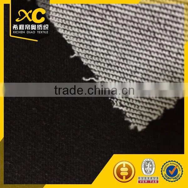 Indigo Terry Knitted Denim Jeans Fabric photo-5