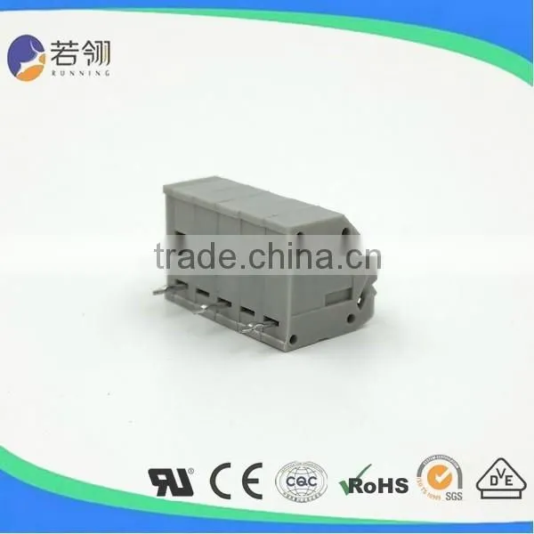 Grey PCB Spring Connector Terminal Block Pitch 3.5mm photo-4