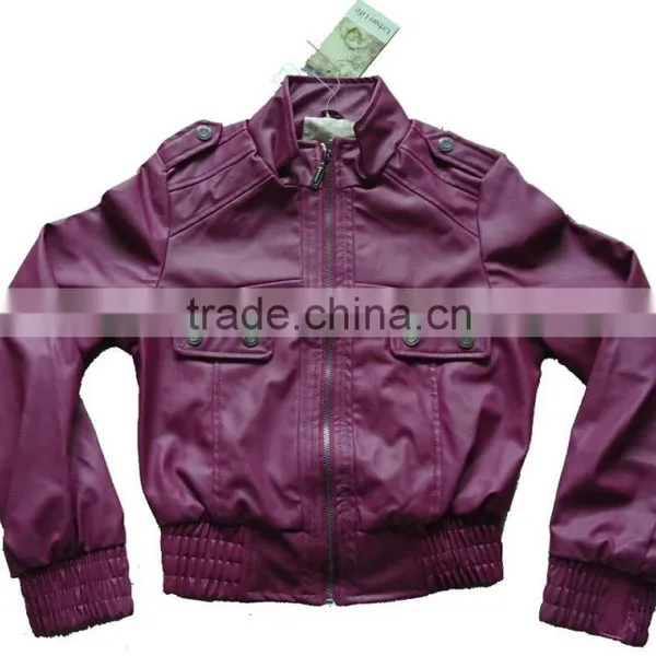 HOTSELL LADY FASHION LEATHER JACKET