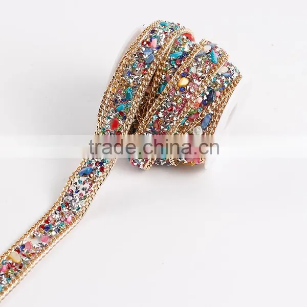 Bling Bling Decorative Rhinestone Trim/crystal Chain,rhinestone Belt photo-3