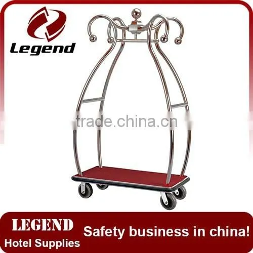Hotel Lightweight Bellman Steel Tool Cart Luggage Cart photo-4