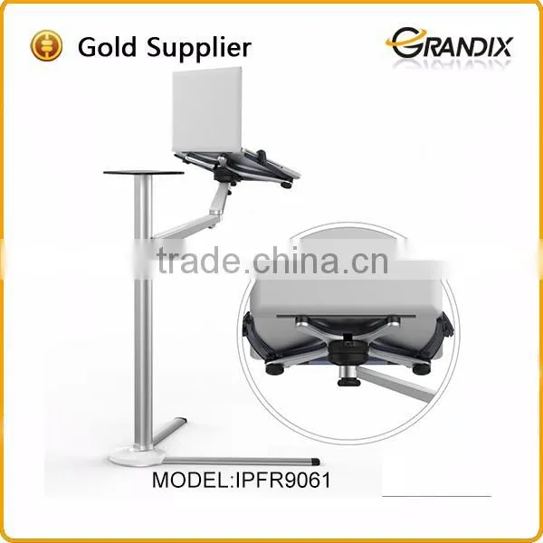 Aluminum Movable Standing Floor Adjustable Tablet Stand photo-4
