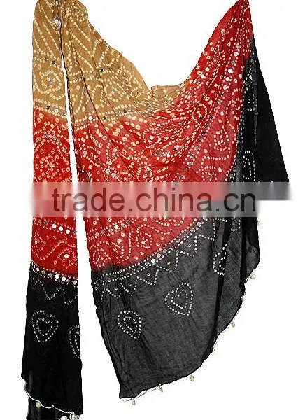 Rajsathani Bandhej Print Chunri / Dupatta / Stole photo-4