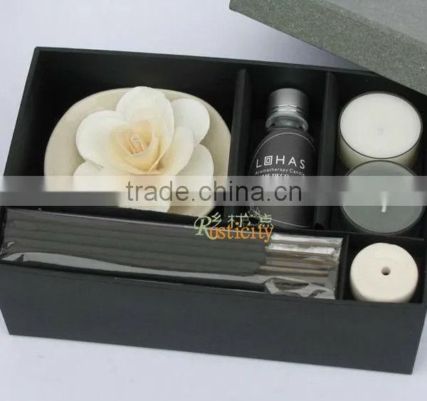 Promotional Gift Set With Incense Sticks Scented Candles and Ceramic Holder photo-4
