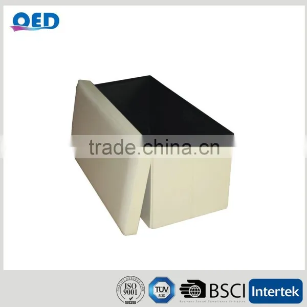 2 Seaters Soft Cover Folding Storage Bench photo-4