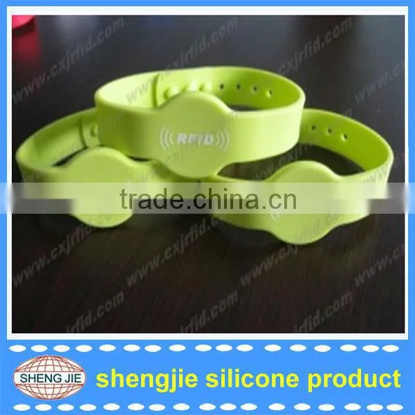 Chip Ntag203 Silicone Rfid Wristband Waterproof
