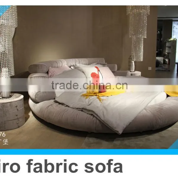 Fabric Round Bed on Sale