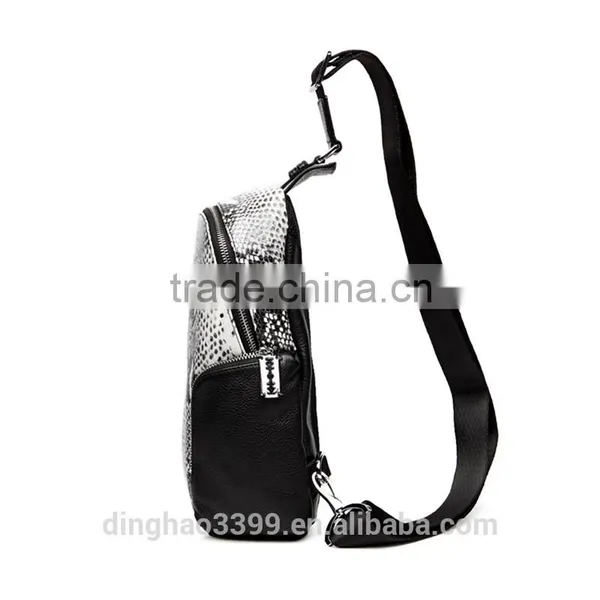 2016 New Design Messenger Bag Snake Pattern Leather Bag Men's Fashion Bag photo-4
