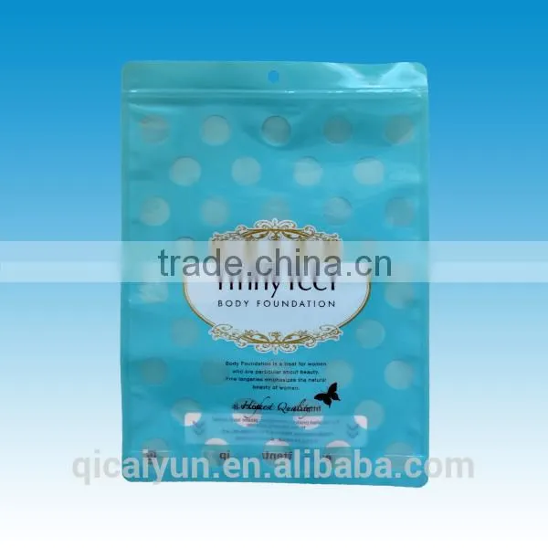 Well-known Brand Custom Printed Colored Zip Lock Cloth Packaging Bag