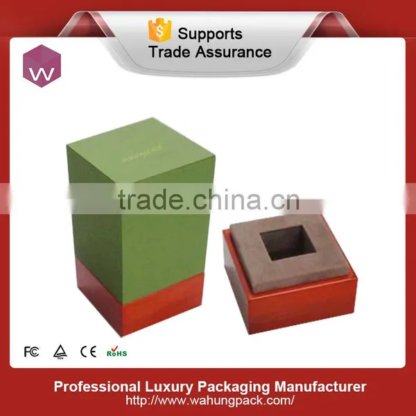 Handcraft Round Perfume Gift Boxes/ Custom Logo Wood Perfume Box Manufacturer China photo-2