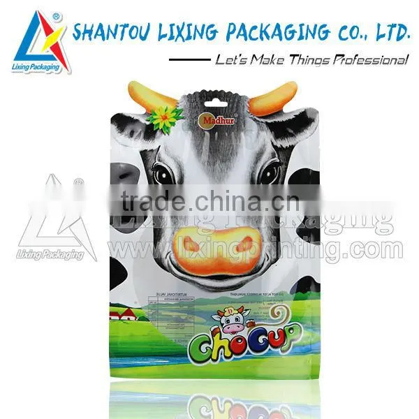 Plastic shaped packaging