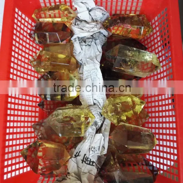 Wholesale Natural Rock Polished Citrine Quartz Points for Sale photo-5