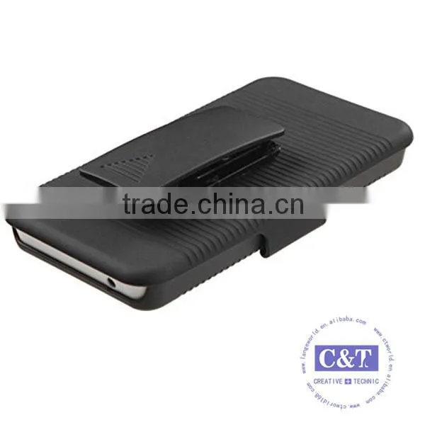 C&T Hybrid Belt Clip Holster Kickstand Hard Back Case Cover for Nokia Asha 210 photo-4