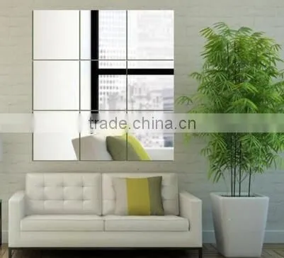 2016 China Mirror Factory Wholesale Decorative Stick on Mirrors Beveled Mirror Tile photo-5
